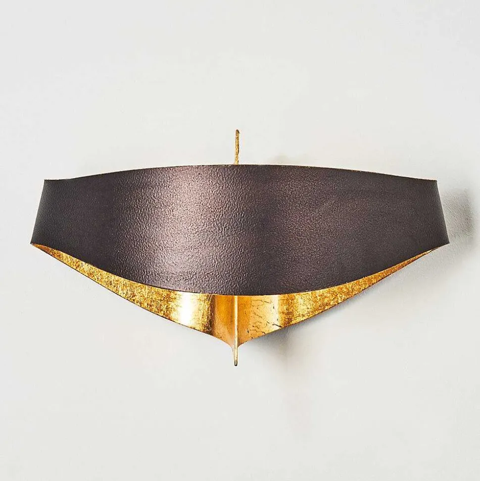 Applique Murale Padua Brun Dore, 2 Lumieres