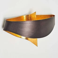 Applique Murale Padua Brun Dore, 2 Lumieres