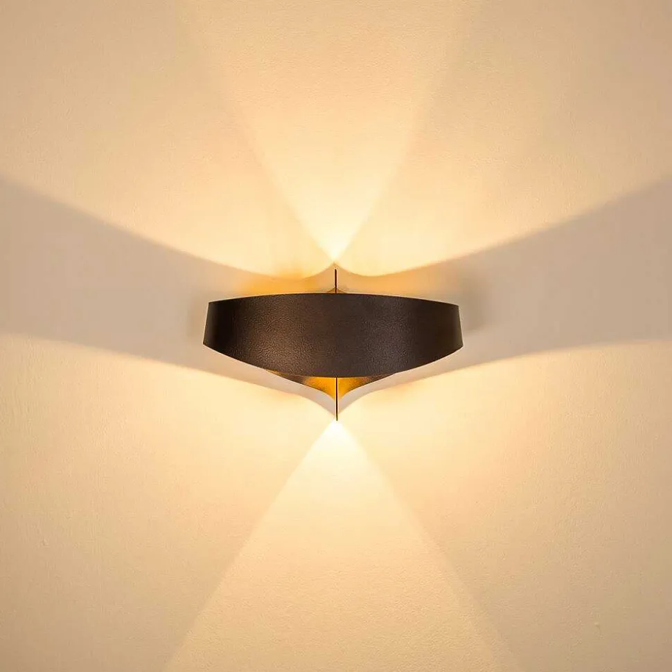 Applique Murale Padua Led Brun, 2 Lumieres