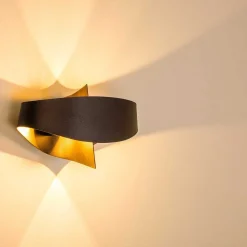 Applique Murale Padua Led Brun, 2 Lumieres