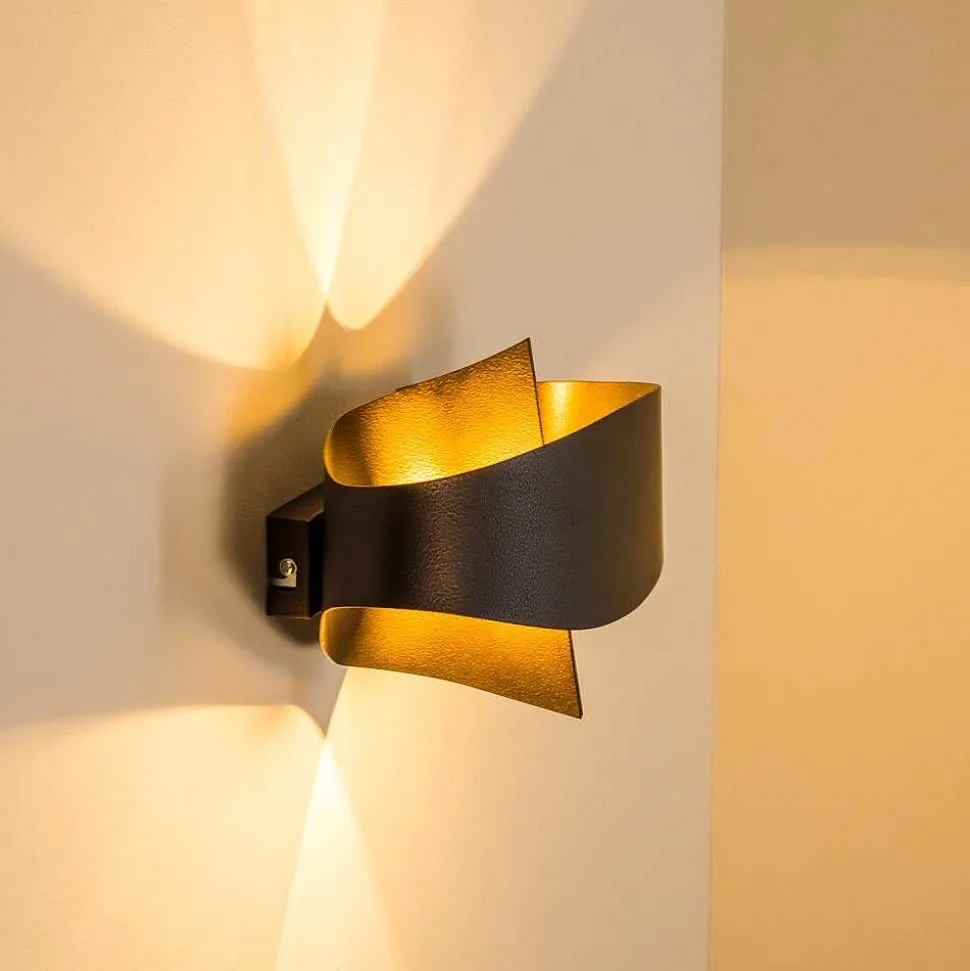 Applique Murale Padua Led Brun, 2 Lumieres