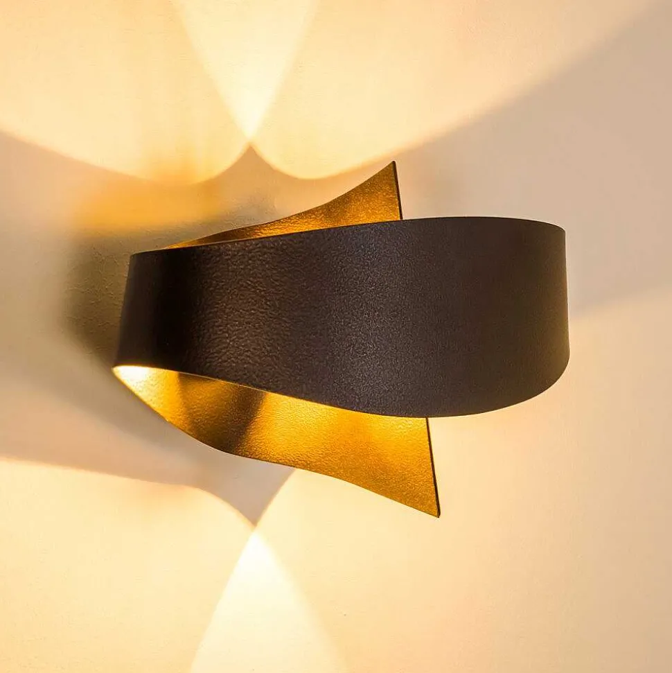 Applique Murale Padua Led Brun, 2 Lumieres