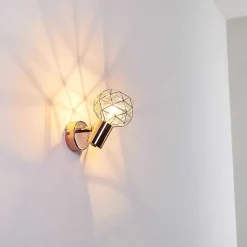 Applique Murale Palmira Cuivre, 1 Lumiere