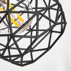 Applique Murale Palmira Noir, 1 Lumiere