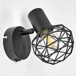 Applique Murale Palmira Noir, 1 Lumiere