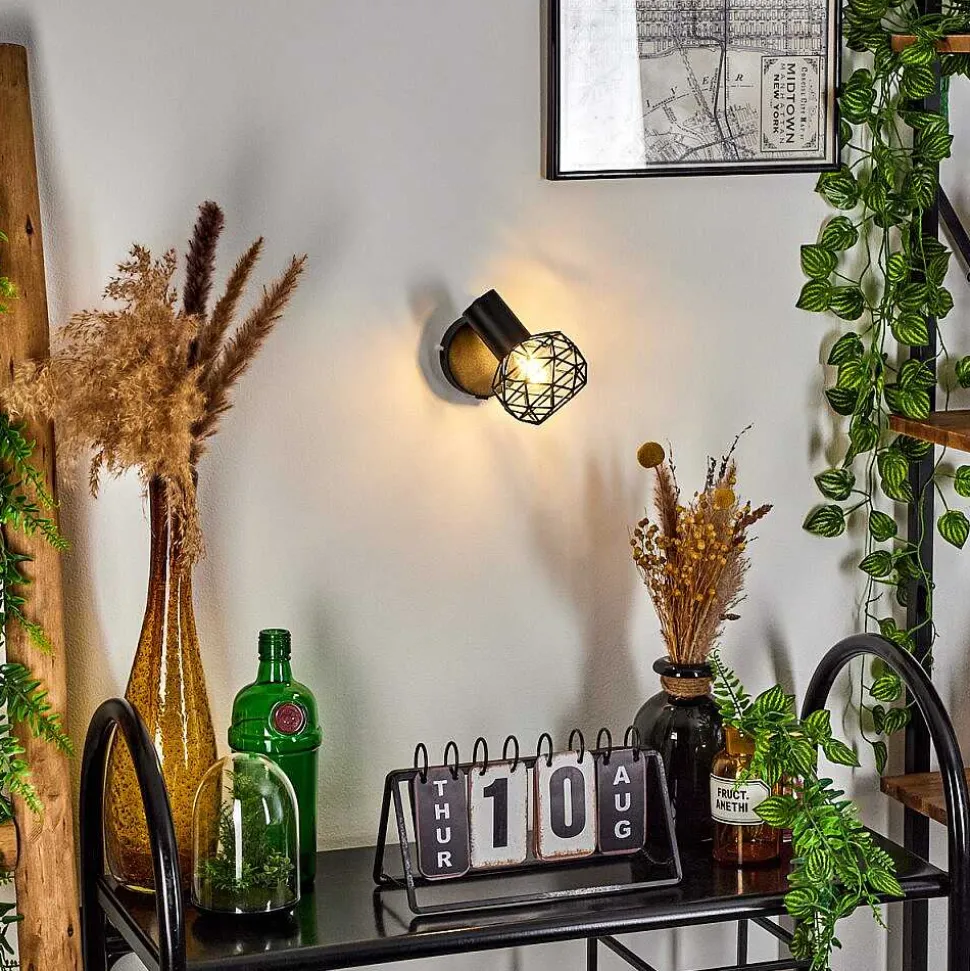 Applique Murale Palmira Noir, 1 Lumiere