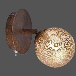 Applique Murale Paul Neuhaus Greta Rouille, 1 Lumiere