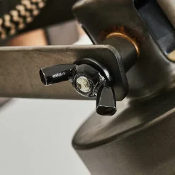 Applique Murale Pehefito Gris, Bois Fonce, Noir, 1 Lumiere