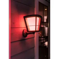 Applique Murale Philips Hue Ambiance White & Color Econic Led Noir, 1 Lumiere, Changeur De Couleurs