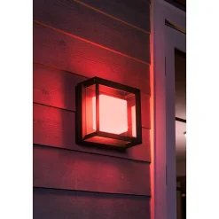 Applique Murale Philips Hue Ambiance White & Color Econic Led Noir, 1 Lumiere, Changeur De Couleurs