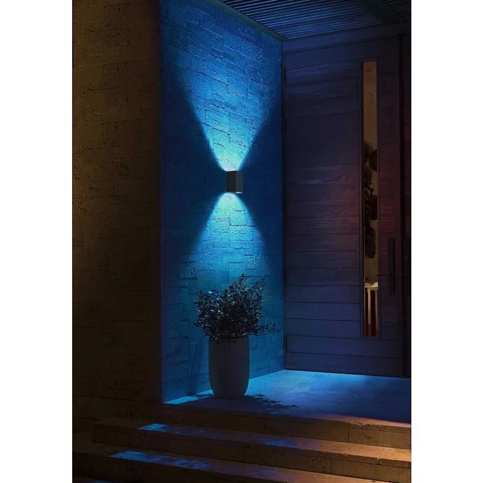 Applique Murale Philips Hue White & Color Ambiance Resonate Led Noir, 2 Lumieres