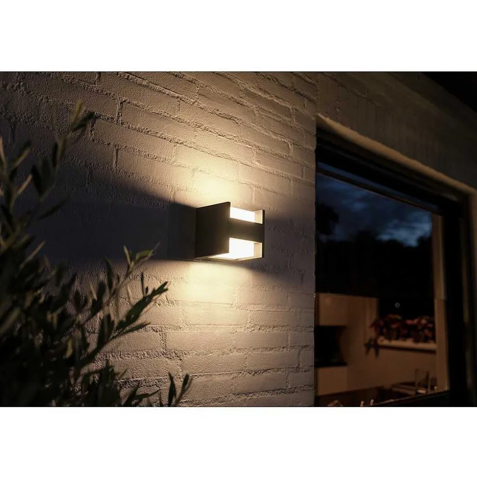 Applique Murale Philips Hue White Fuzo Led Noir, 1 Lumiere