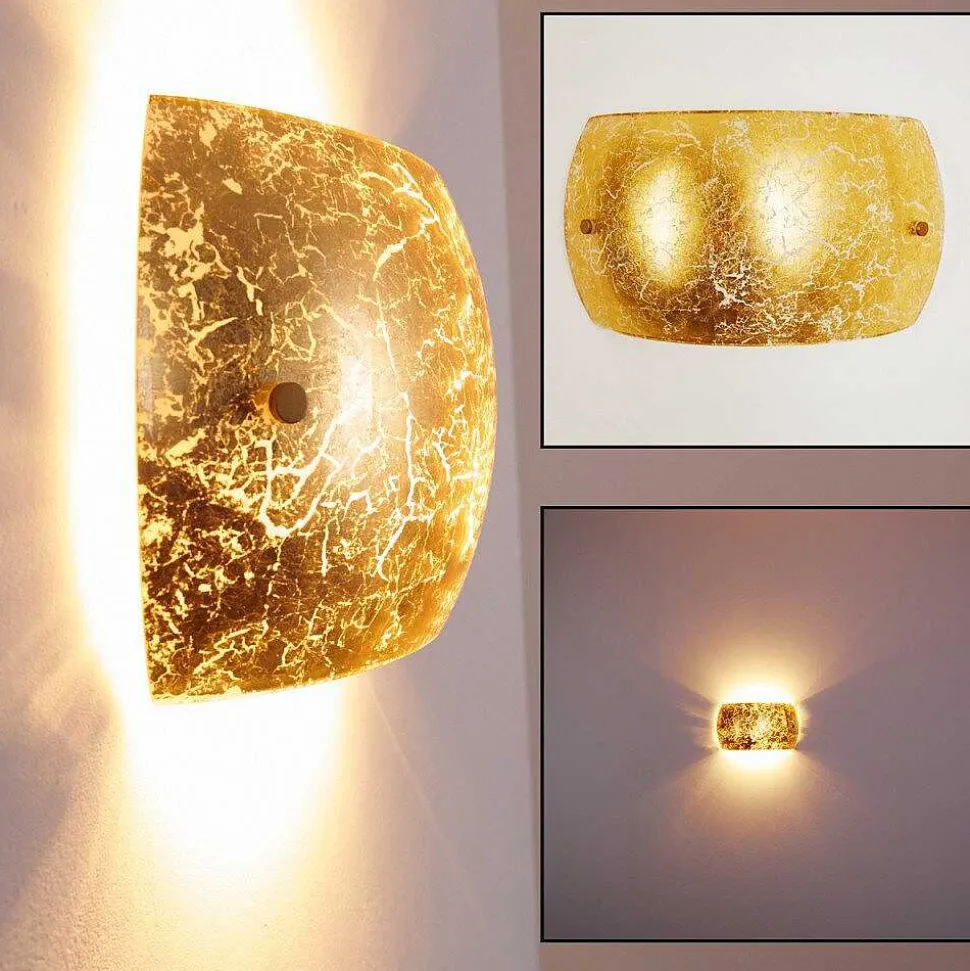 Applique Murale Pilar Or, 2 Lumieres