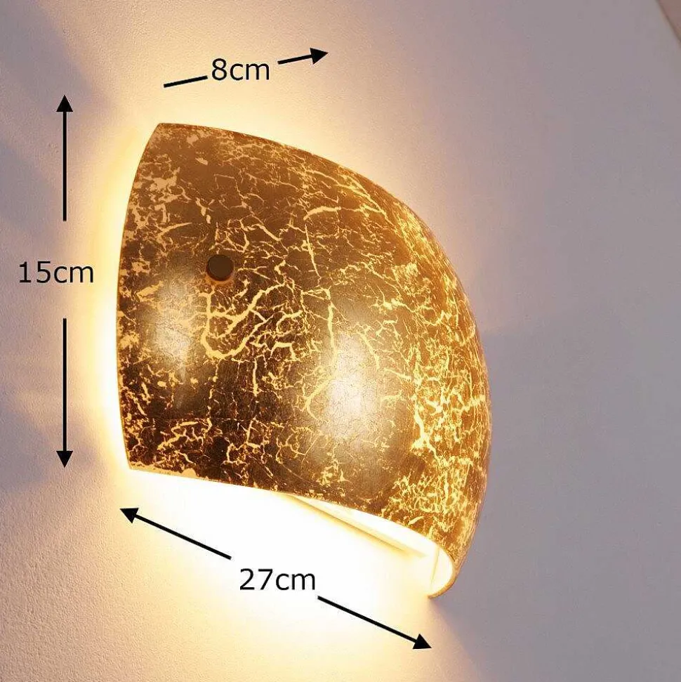 Applique Murale Pilar Or, 2 Lumieres