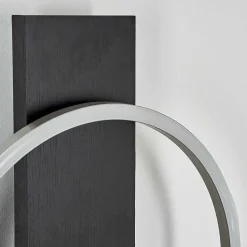 Applique Murale Pompu Led Noir, 1 Lumiere