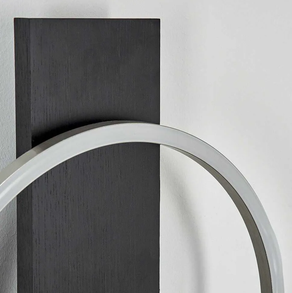 Applique Murale Pompu Led Noir, 1 Lumiere