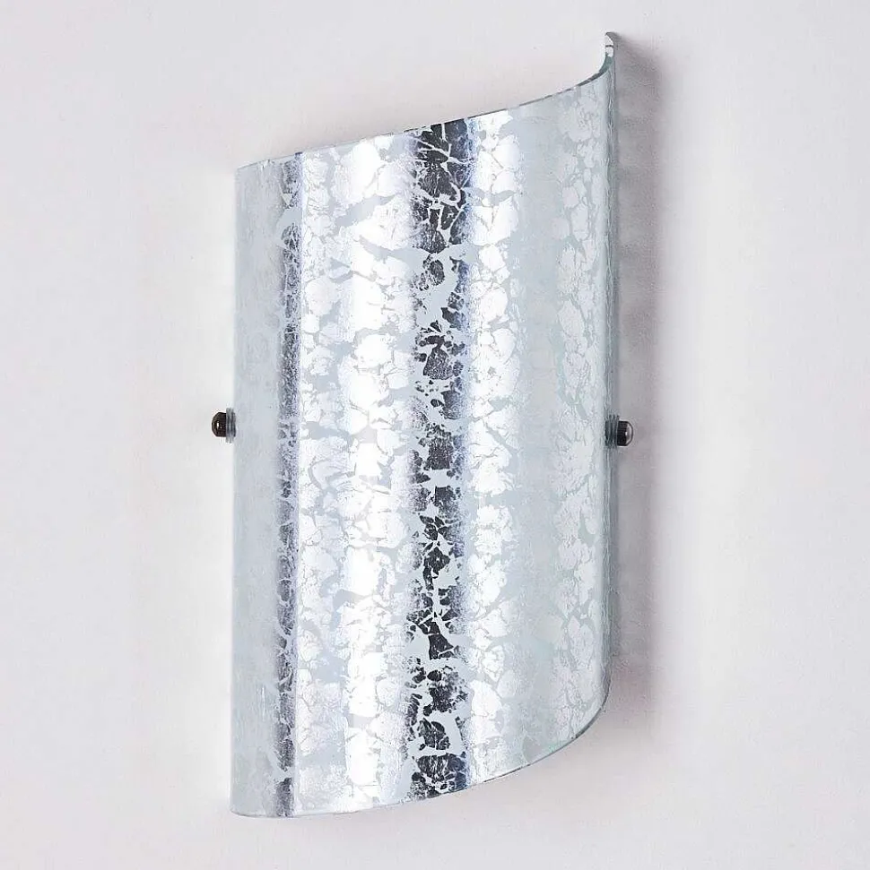 Applique Murale Pordenone Argente, 1 Lumiere