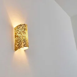 Applique Murale Pordenone Or, 1 Lumiere