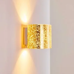 Applique Murale Rapar Chrome, Or, 1 Lumiere