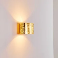 Applique Murale Rapar Chrome, Or, 1 Lumiere