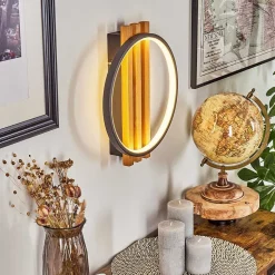 Applique Murale Rodekro Led Ecru, Noir, 1 Lumiere