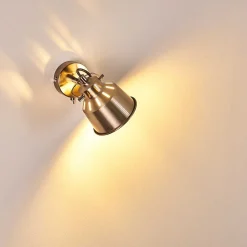 Applique Murale Safari Chrome Brosse, 1 Lumiere