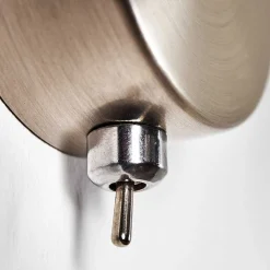 Applique Murale Safari Chrome Brosse, 1 Lumiere