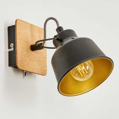 Applique Murale Safari Chrome, Ecru, Noir, 1 Lumiere