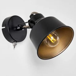 Applique Murale Safari Noir, 1 Lumiere