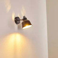 Applique Murale Safari Noir, 1 Lumiere