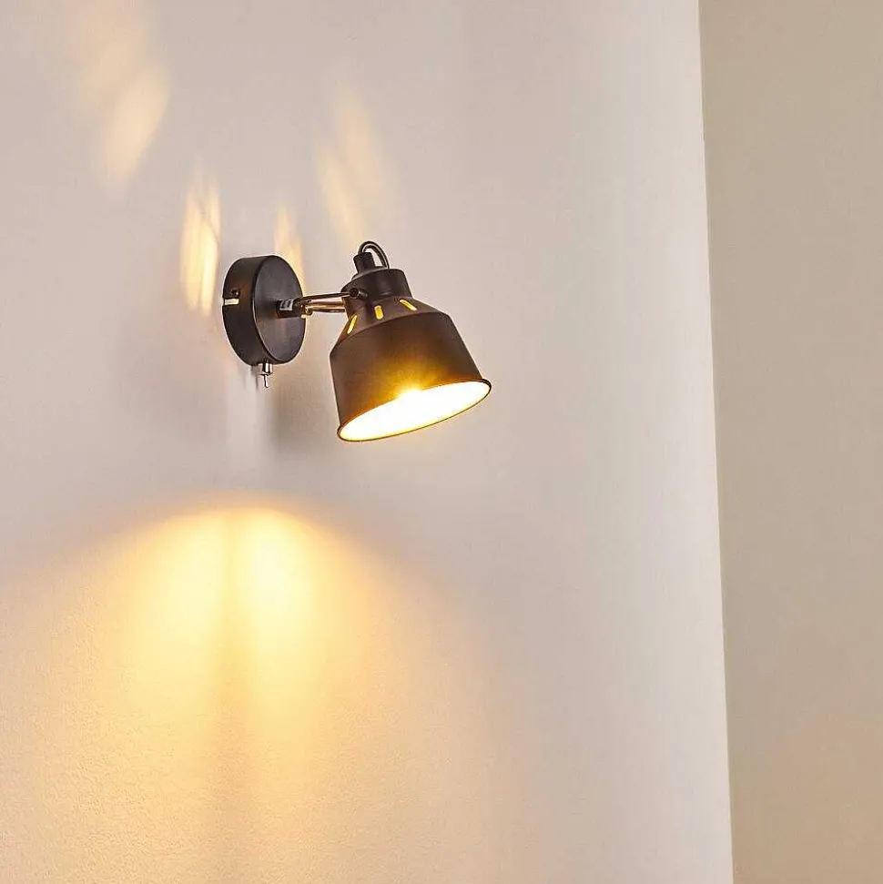 Applique Murale Safari Noir, 1 Lumiere