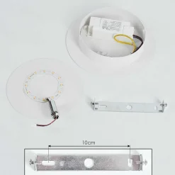 Applique Murale Sanguedo Led Chrome, Blanc, 1 Lumiere