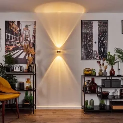 Applique Murale Sapri Cuivre, Noir, 1 Lumiere