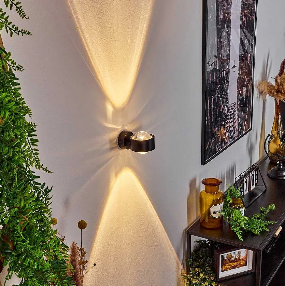 Applique Murale Sapri Noir, 1 Lumiere