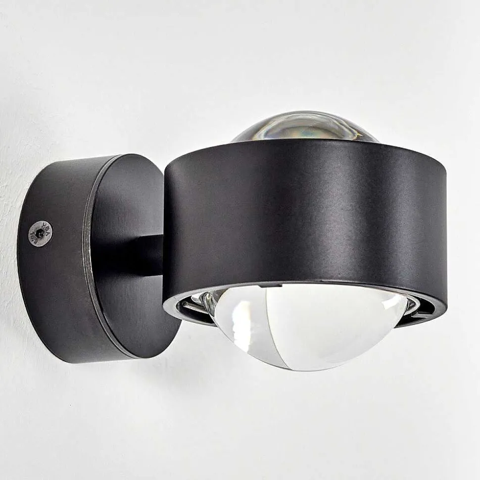 Applique Murale Sapri Noir, 1 Lumiere