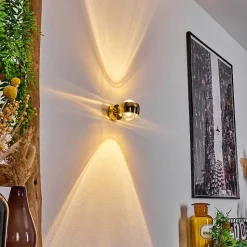 Applique Murale Sapri Or, 1 Lumiere