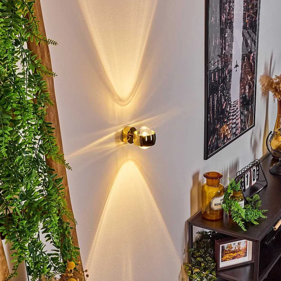 Applique Murale Sapri Or, 1 Lumiere