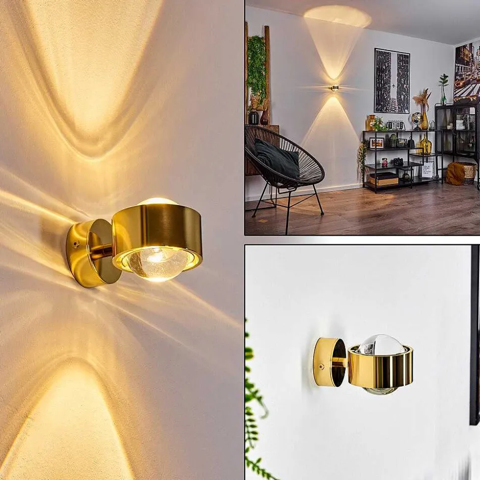 Applique Murale Sapri Or, 1 Lumiere