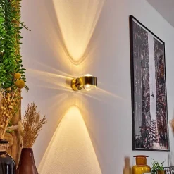 Applique Murale Sapri Or, 1 Lumiere