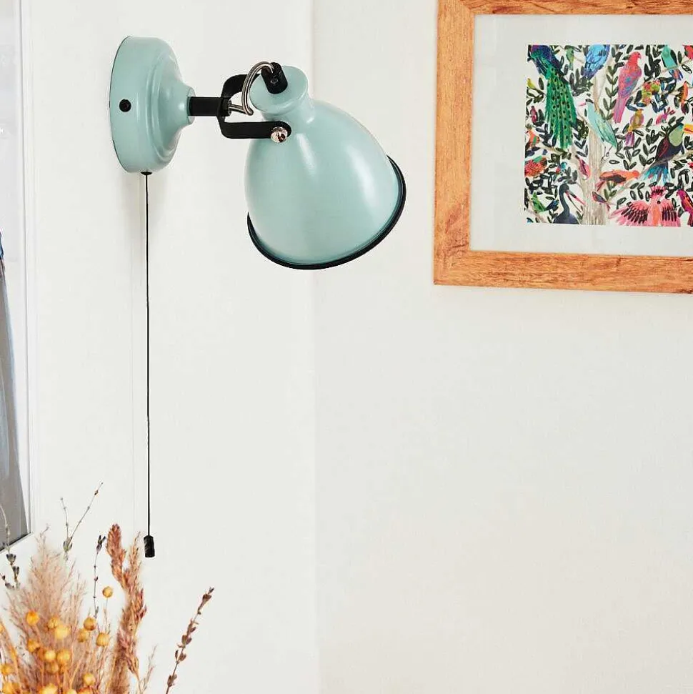 Applique Murale Selki Bleu, Noir, 1 Lumiere