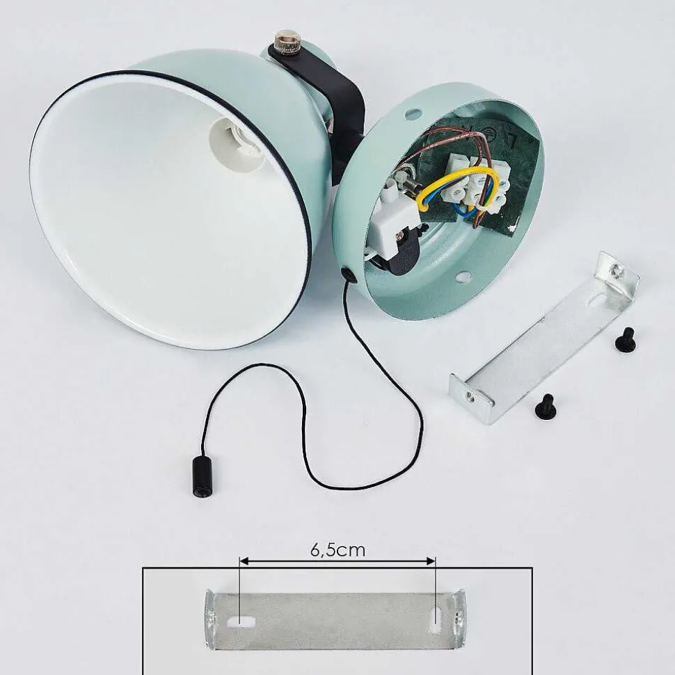 Applique Murale Selki Bleu, Noir, 1 Lumiere