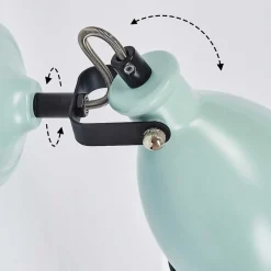 Applique Murale Selki Bleu, Noir, 1 Lumiere