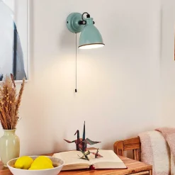 Applique Murale Selki Bleu, Noir, 1 Lumiere