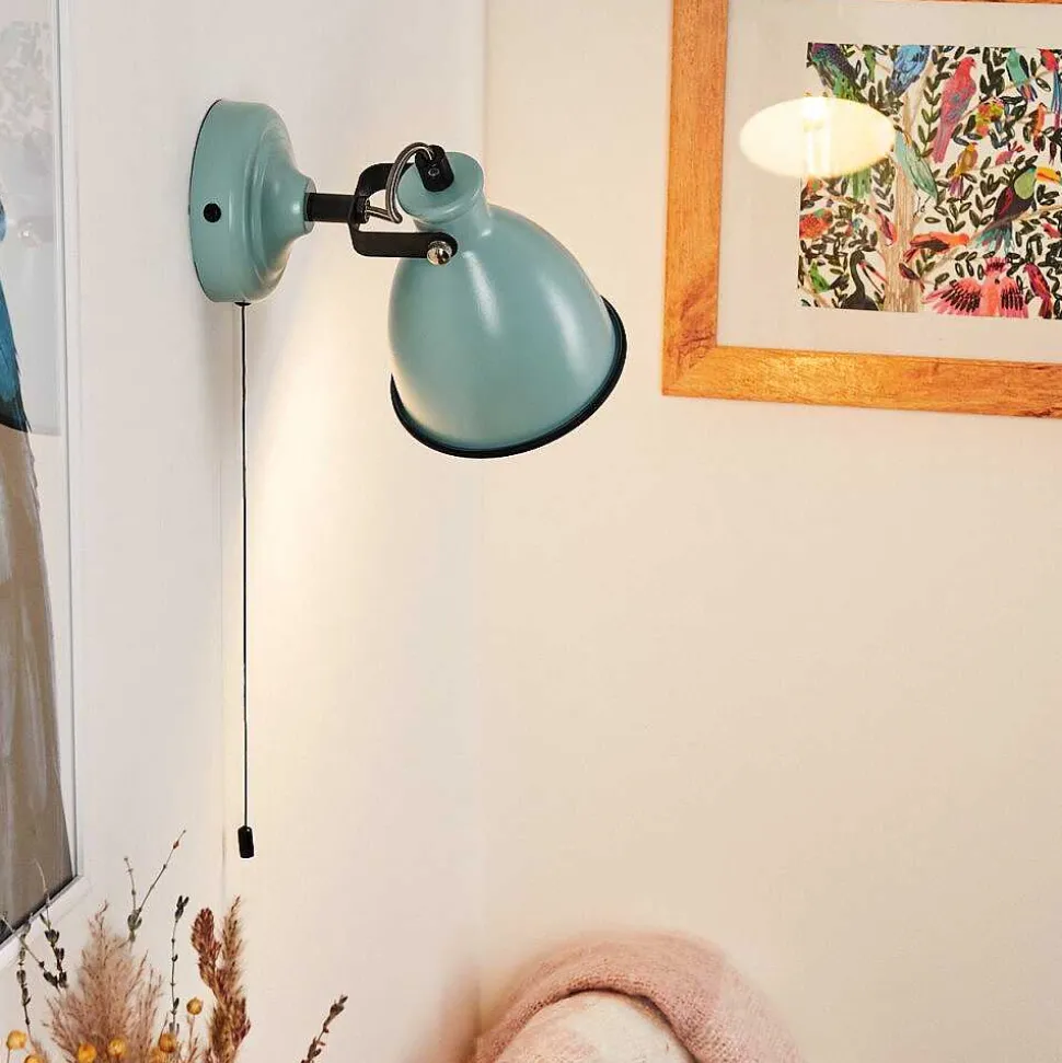 Applique Murale Selki Bleu, Noir, 1 Lumiere