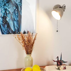 Applique Murale Selki Gris, Noir, 1 Lumiere