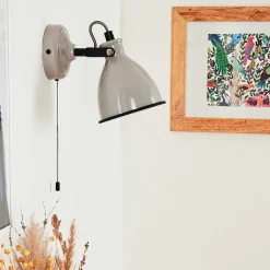 Applique Murale Selki Gris, Noir, 1 Lumiere