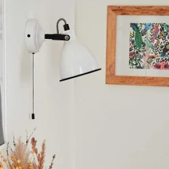 Applique Murale Selki Noir, Blanc, 1 Lumiere