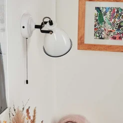 Applique Murale Selki Noir, Blanc, 1 Lumiere