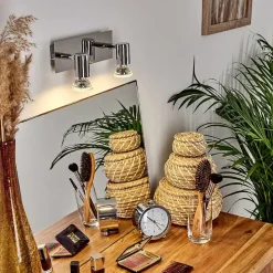 Applique Murale Sibarco Led Chrome, 2 Lumieres