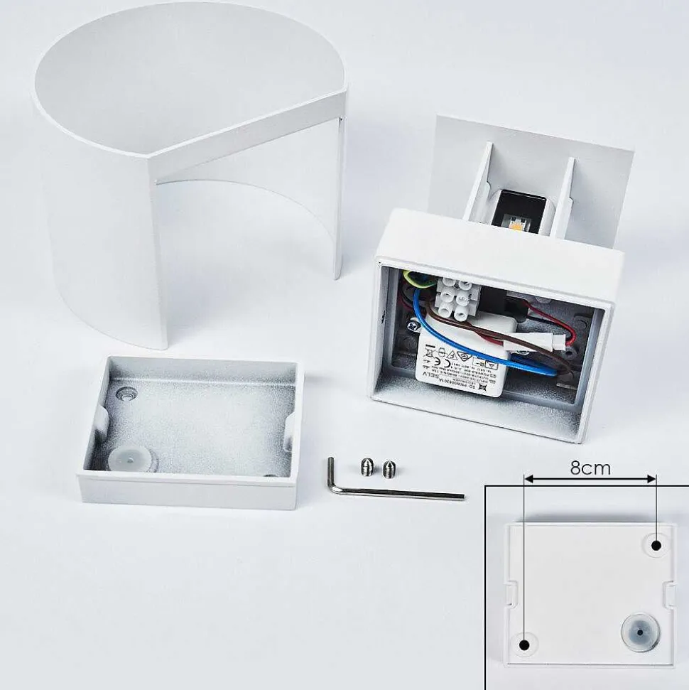 Applique Murale Strandaa Led Blanc, 2 Lumieres